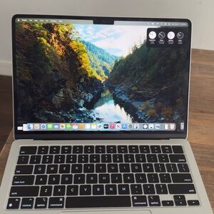 Apple MacBook in silver.